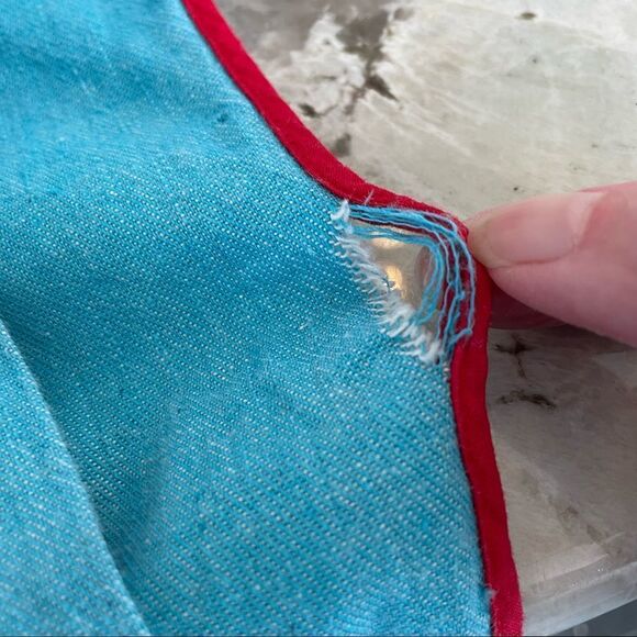 Vintage Homemade Hand Embroidered Apron and Hat - Picture 11 of 11